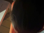 Cruise ship blowjob - hot MILF sucks random younger guys dick on cruise ship balcony 9/16