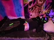 Kitty stuck edging in bed 15/16