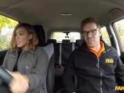 Fake Driving School - Ebony beauty KIKI MINAJ having sex in a car in a PUBLIC area 2/16