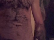 Afternoon shower with semi-hard cum shot 13/16