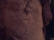 Afternoon shower with semi-hard cum shot 6/16