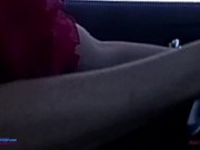 Amateur MILF Braless wearing her Sheer Red HOT Top all around Town 12/16