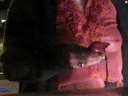 Amateur MILF Braless wearing her Sheer Red HOT Top all around Town 16/16