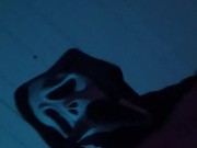 Ghostface you to watch him jerk off till he cums. |Halloween special| 1/16