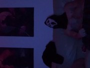Ghostface you to watch him jerk off till he cums. |Halloween special| 13/16