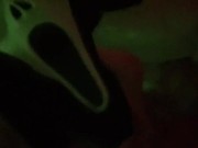 Ghostface you to watch him jerk off till he cums. |Halloween special| 3/16