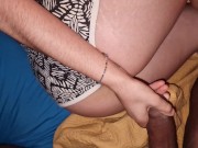 Hermanastro se pajea con mis bragas y luego da enorme corrida en mi cara - CUM ON CARA 15/16