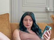 Je me gode sur la photo d'un abonné - Française orgasme dick pic 5/16