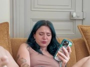 Je me gode sur la photo d'un abonné - Française orgasme dick pic 9/16