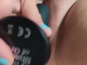 Toying my wet milf married pussy