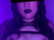 My First Dildo DP - Asian Goth Fucks Fat Ass and Pussy with Purple Dildos (Anal Creampie on OF) 5/16