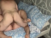Morning fuck with wife ended with creampie and squirt 2/16