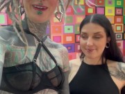 Hardcore BTS with Morea Black and Anuskatzz: Anal, Blowjobs, and Fuck Machine Fun! 15/16