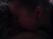 Sneaky blow job don't get caught 12/16