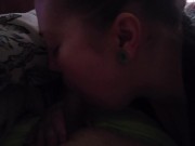 Sneaky blow job don't get caught 9/16