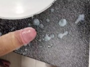 Showing my massive load in quick jerk-off 15/16