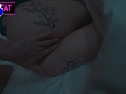 Step mom fucks with step son till twice cum in shared hotel room with one bed 10/16