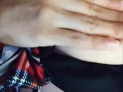 Naughty school girl masturbating 2/16
