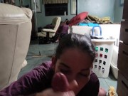 I suck out a nice load and then keep sucking my man afterwards! 16/16