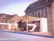 Growth treats (Giantess growth animation) 8/16