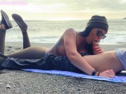 Beach Blowjob during Sunset 13/16