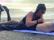 Beach Blowjob during Sunset 3/16