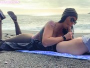 Beach Blowjob during Sunset 9/16