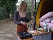 Lonely Girl Outdoor Camping ASMR 2/16