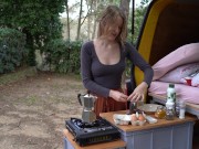 Lonely Girl Outdoor Camping ASMR 8/16