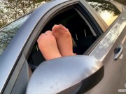 Hey footboy, instead of rubbing my windshield, you better clean my nylon feet! 7/16