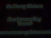 Teaching my sister to trample and stomp on his hands 4/16