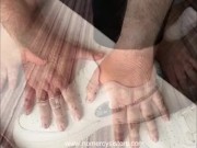 Sisters arm and hand trampling 14/16