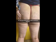 Chubby wife with big boobs was corrupted and turned into cum dump! - Snapchat Cuckold Captions 4/16