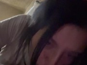 Sucking his dick outside on the balcony 👄😈 15/16