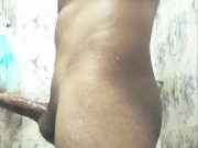 BIG COCK Muscle Man in a Steamy Shower and Blowing his Load , 🥵❤️💦 14/16