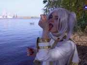 Frieren: Beyond with cum on her face Journey's End 16/16