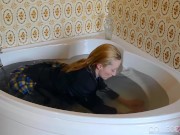 College Uniform - Sophia Smith Taking A Bath In Panties! 14/16