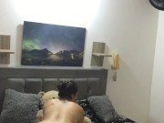 My hot neighbor masturbates with her teddy bear at her stepdad's house 1/16