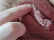 Chubby 21 year old college girl flicks her clit and cums 9/16