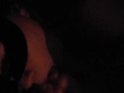 Hardcore blowjob in the Dark ended with facial 4/16