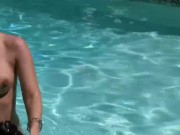 SAHARA KNITE - Nothing is better than eating pussy poolside 15/16