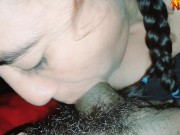 Espectacular mamada corrida en mi boca, me tragué toda la leche de mi Compadre. 13/16