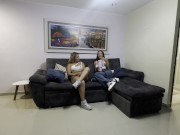 Convenzo a la mejor amiga de mi novia para que me deje follar su rico coño húmedo después de ella 2/16