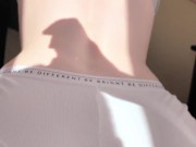 Skinny girl sucks and fucks with her stepbrother early in the morning 6/16