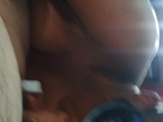 Late night Blowjob and cum swallow in a mask 6/16