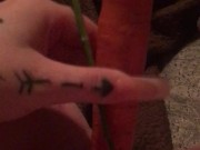 Carrot in pussy 13/16