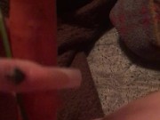 Carrot in pussy 6/16