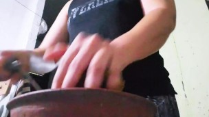 Casal asiático ass-fucked brutalmente, grande prazer