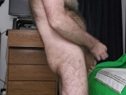 My hard cock stroking and cumming.