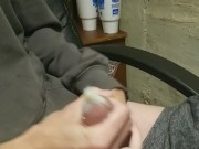 short clip's compilation featuring a big white cock cumming and pissing, with slowmotion cumshots 10/16